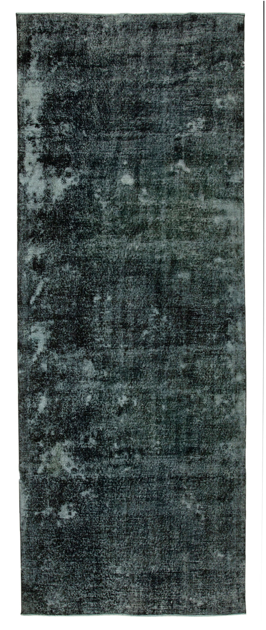 5x12 Black Turkish Over Dyed Runner Rug - 24285