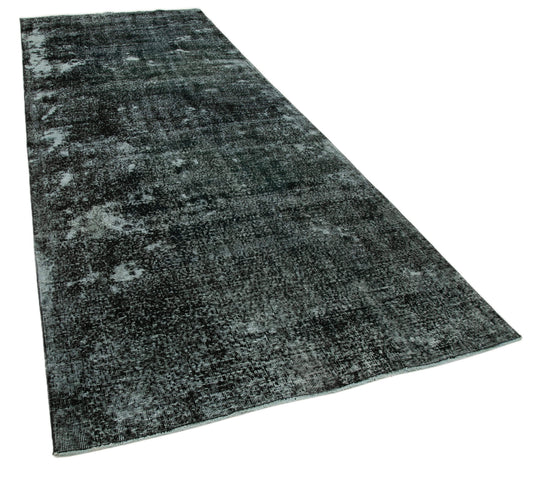 5x12 Black Turkish Over Dyed Runner Rug - 24285