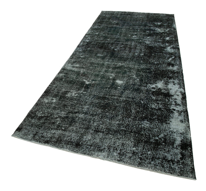 5x12 Black Turkish Over Dyed Runner Rug - 24285