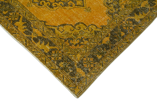 5x13 Yellow Turkish Over Dyed Runner Rug - 24286