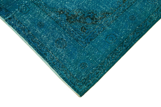 5x13 Turquoise Turkish Over Dyed Runner Rug - 24287