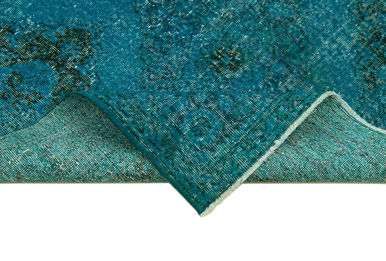 5x13 Turquoise Turkish Over Dyed Runner Rug - 24287