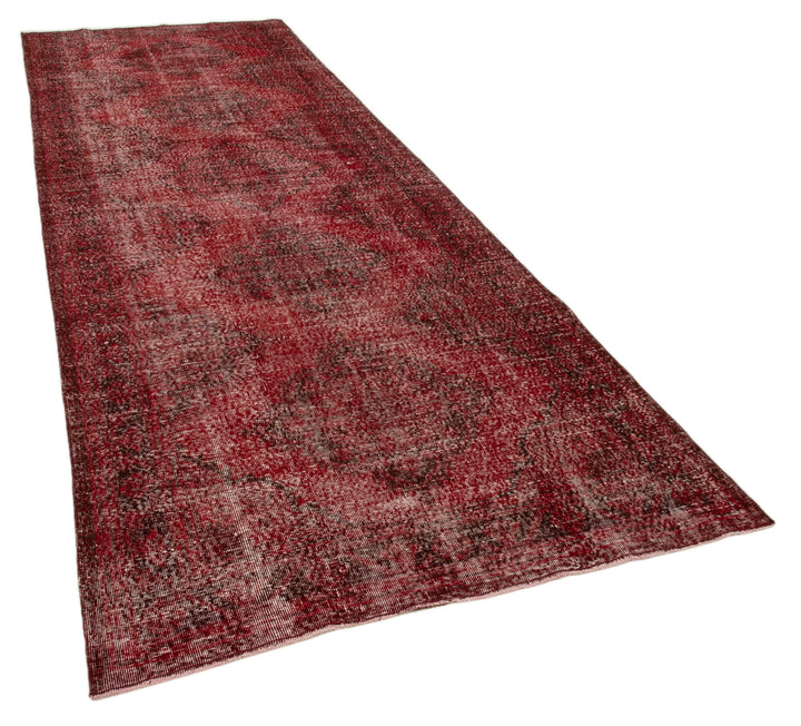 5x13 Red Turkish Over Dyed Runner Rug - 24290