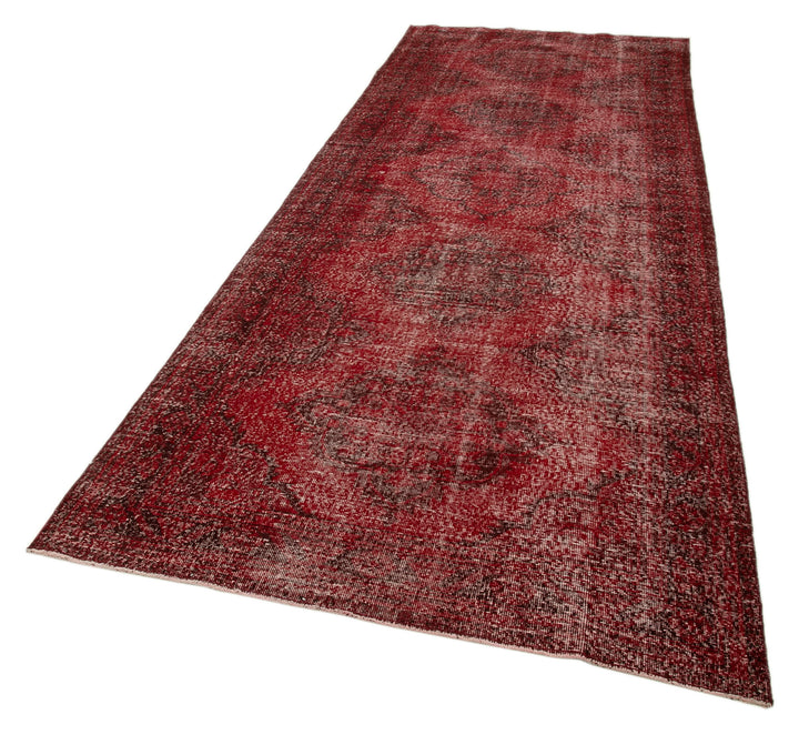 5x13 Red Turkish Over Dyed Runner Rug - 24290