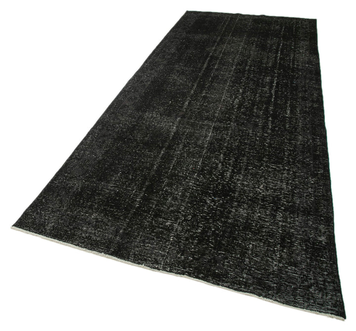 5x12 Black Turkish Over Dyed Runner Rug - 24291