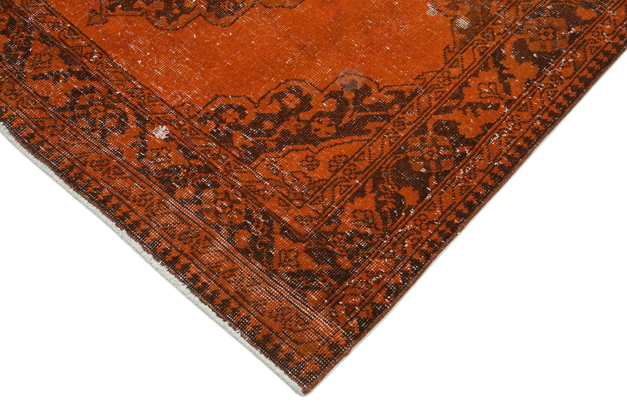 5x13 Orange Turkish Over Dyed Runner Rug - 24292