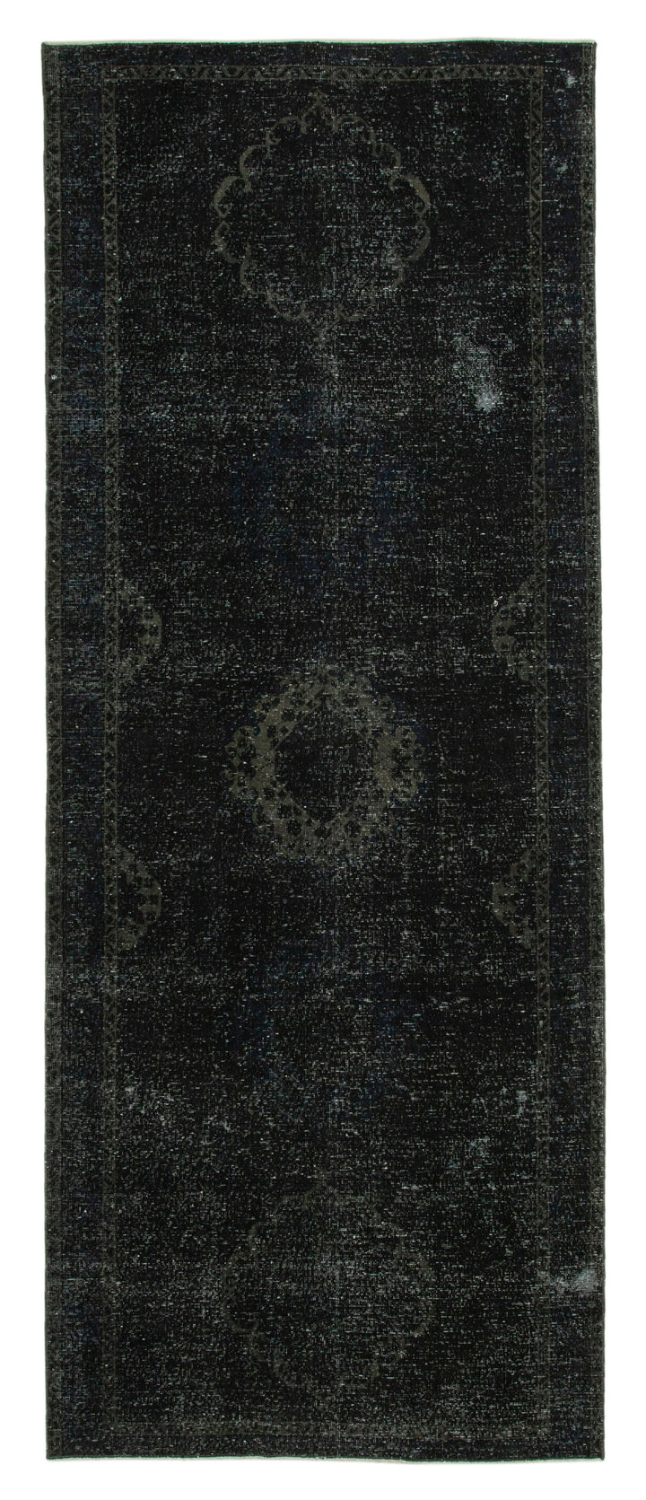 5x12 Black Turkish Over Dyed Runner Rug - 24293
