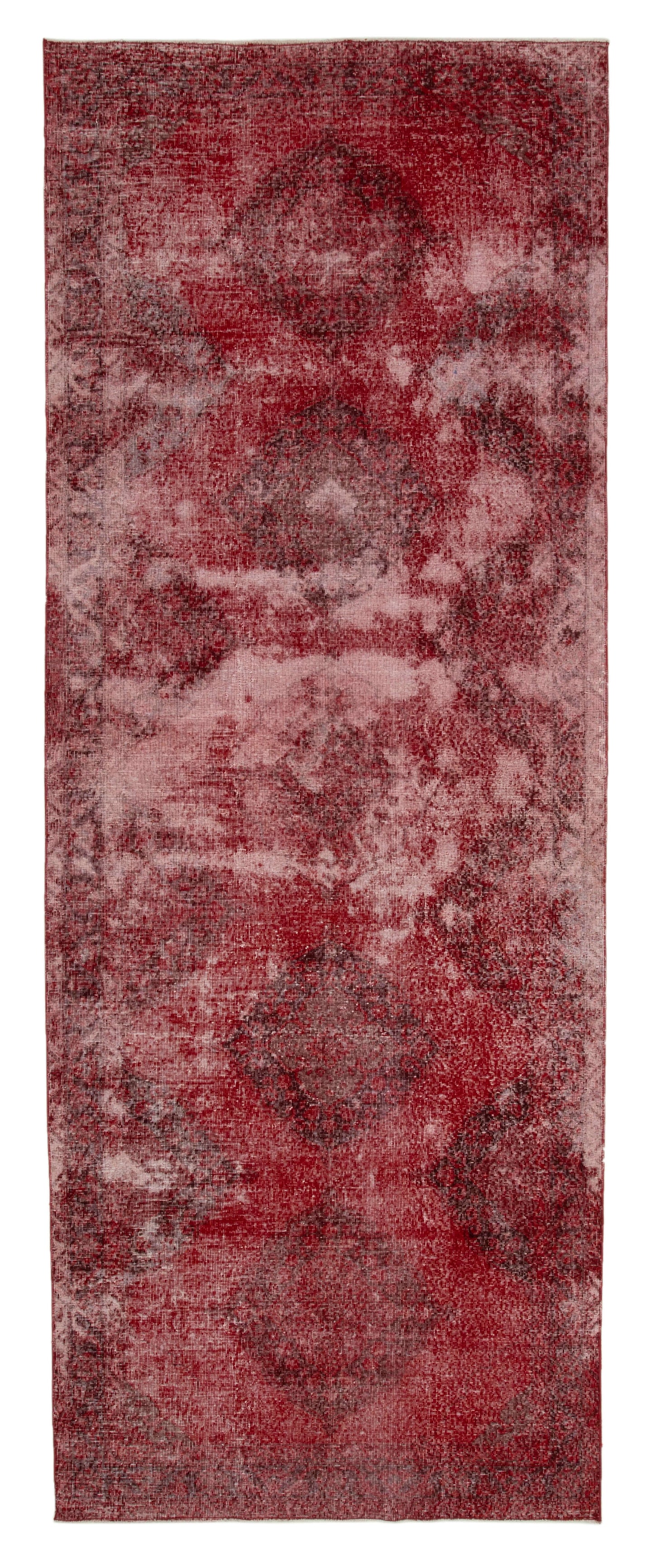 5x13 Red Turkish Over Dyed Runner Rug - 24295