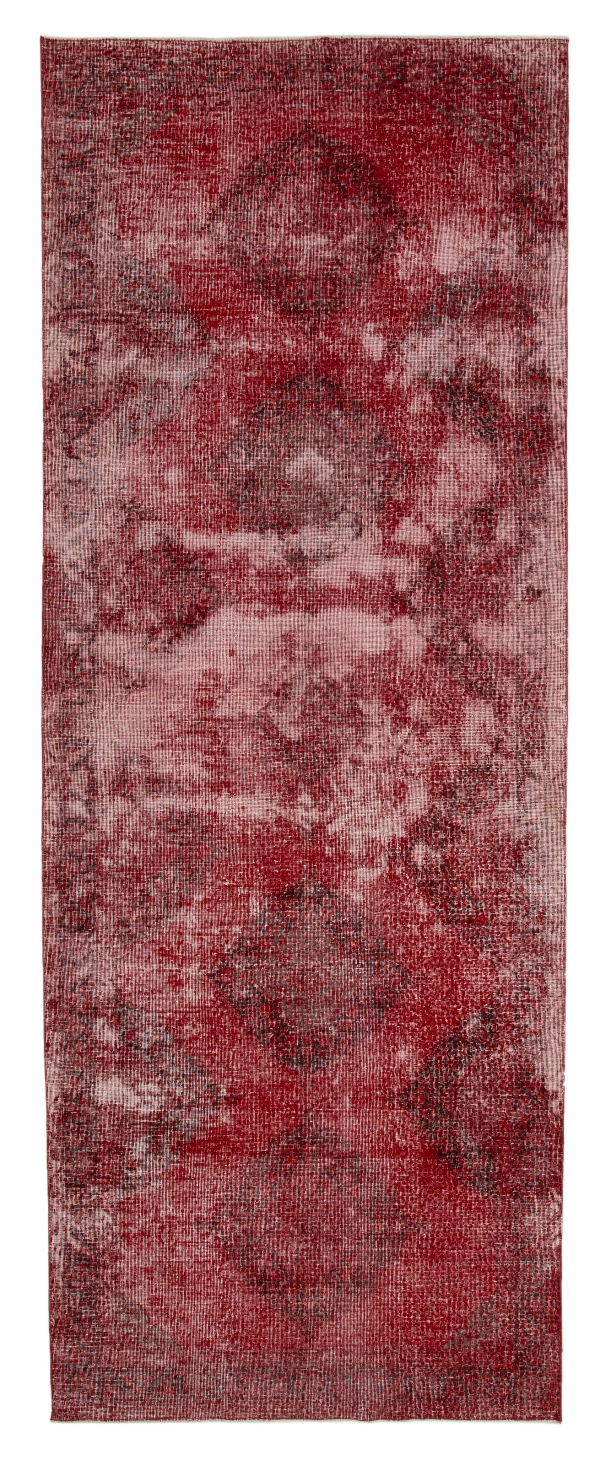 5x13 Red Turkish Over Dyed Runner Rug - 24295
