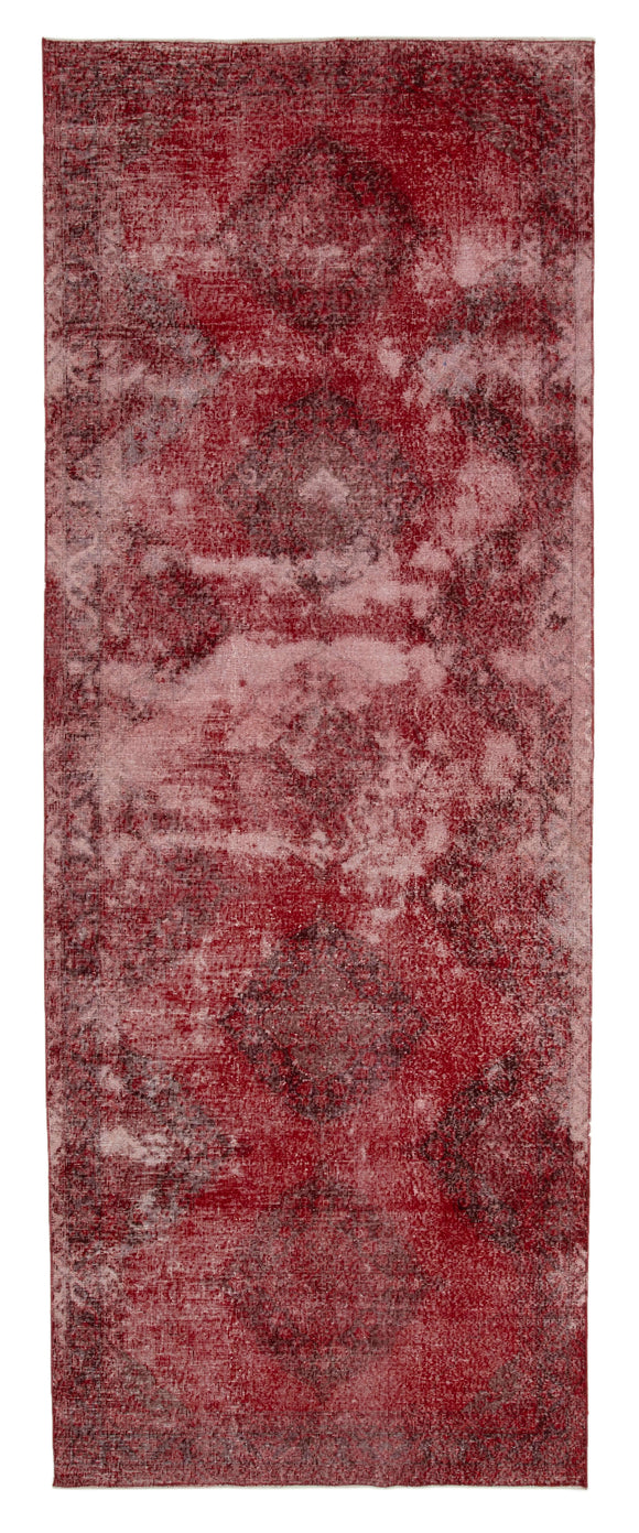 5x13 Red Turkish Over Dyed Runner Rug - 24295