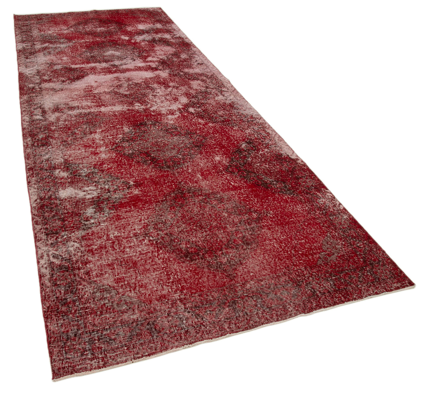 5x13 Red Turkish Over Dyed Runner Rug - 24295