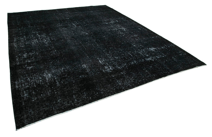 9x11 Black Overdyed Large Area Rug - 24328