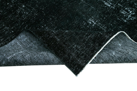 9x11 Black Overdyed Large Area Rug - 24328