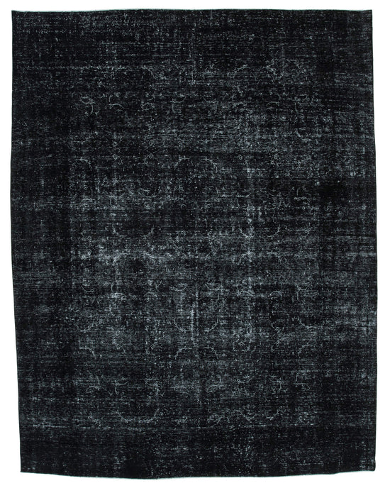 9x12 Black Overdyed Large Area Rug - 24345