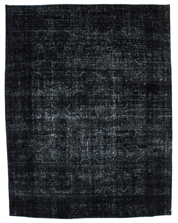 9x12 Black Overdyed Large Area Rug - 24345