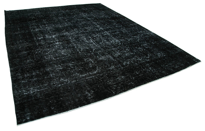 9x12 Black Overdyed Large Area Rug - 24345