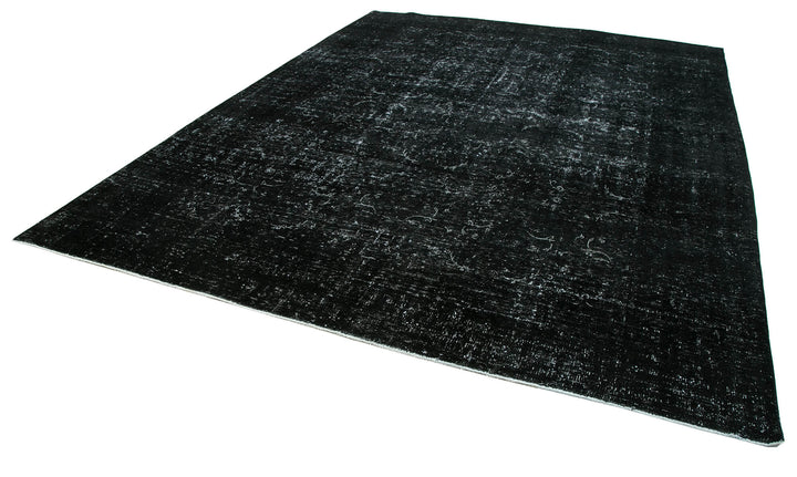9x12 Black Overdyed Large Area Rug - 24345