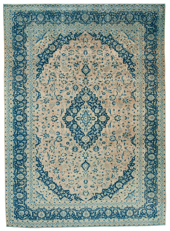 10x14 Beige Vintage Large Area Rug - 24399