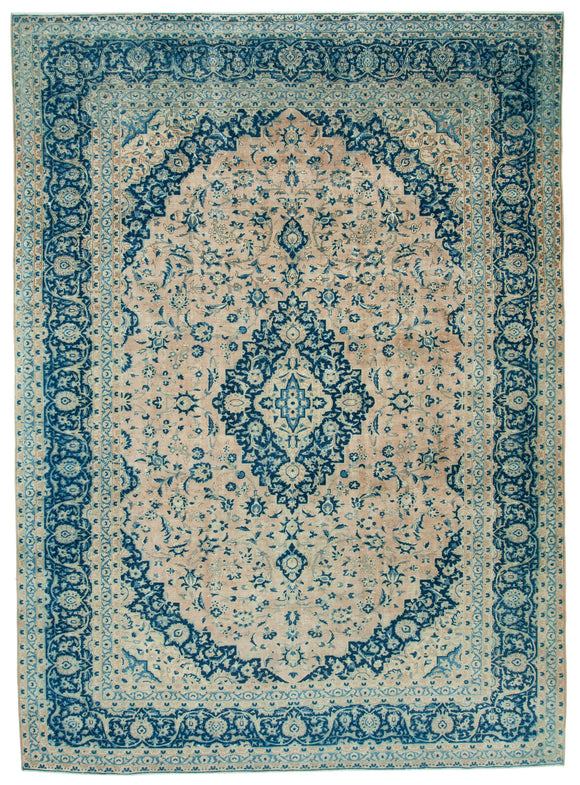 10x14 Beige Vintage Large Area Rug - 24399