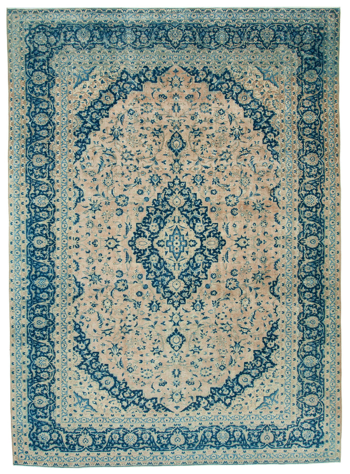 10x14 Beige Vintage Large Area Rug - 24399