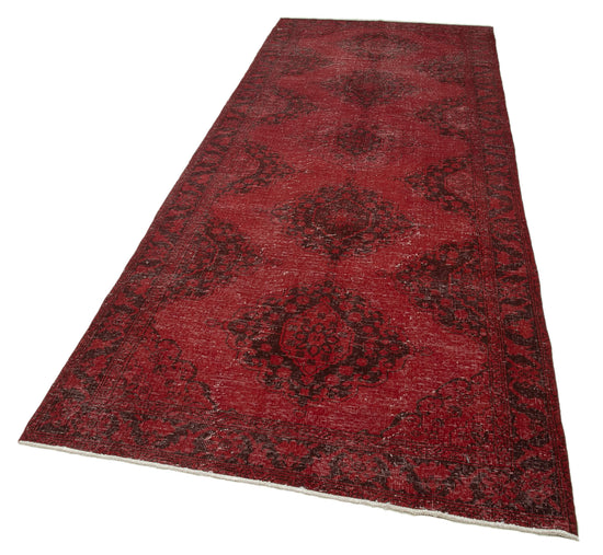 4x12 Red Turkish Over Dyed Runner Rug - 2467