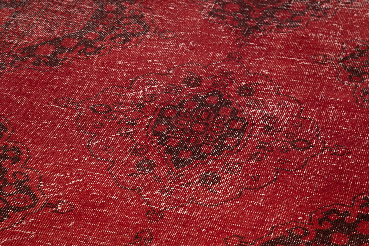 4x12 Red Turkish Over Dyed Runner Rug - 2467
