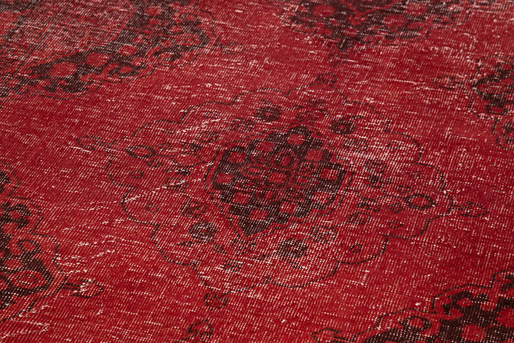 4x12 Red Turkish Over Dyed Runner Rug - 2467