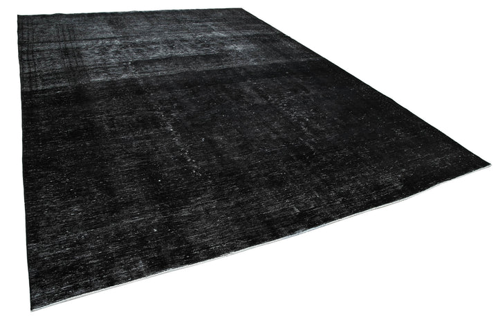 9x13 Black Overdyed Large Area Rug - 24867