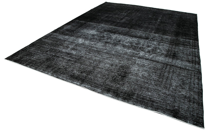 9x13 Black Overdyed Large Area Rug - 24867