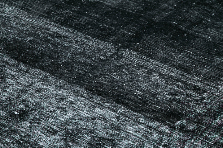 9x13 Black Overdyed Large Area Rug - 24867