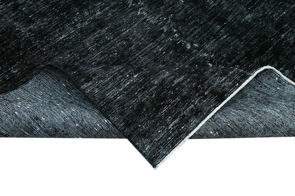 9x13 Black Overdyed Large Area Rug - 24867