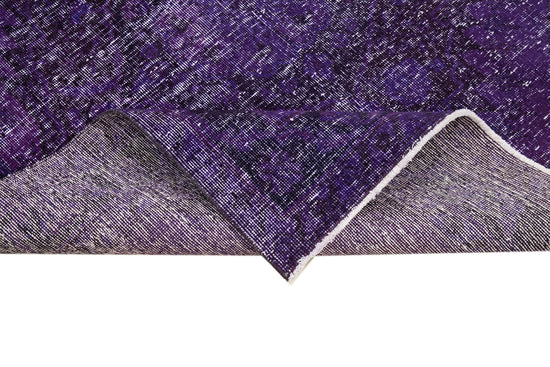 5x12 Purple Turkish Over Dyed Runner Rug - 2486