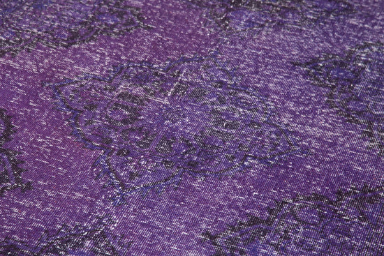 5x12 Purple Turkish Over Dyed Runner Rug - 2487