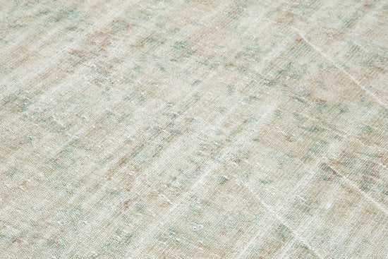 6x9 Beige Turkish Vintage Area Rug - 24964