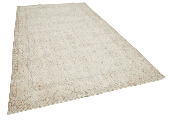 6x11 Beige Turkish Vintage Area Rug - 24993