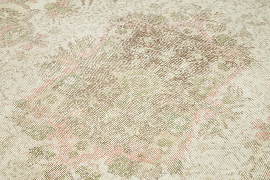 6x11 Beige Turkish Vintage Area Rug - 25013