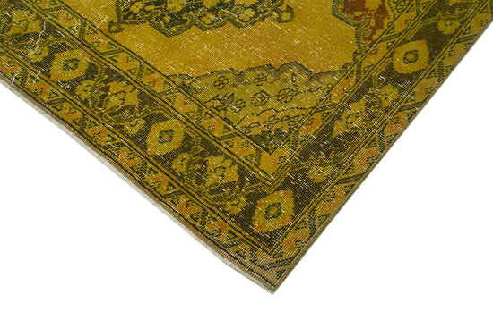 5x12 Yellow Turkish Over Dyed Runner Rug - 2507