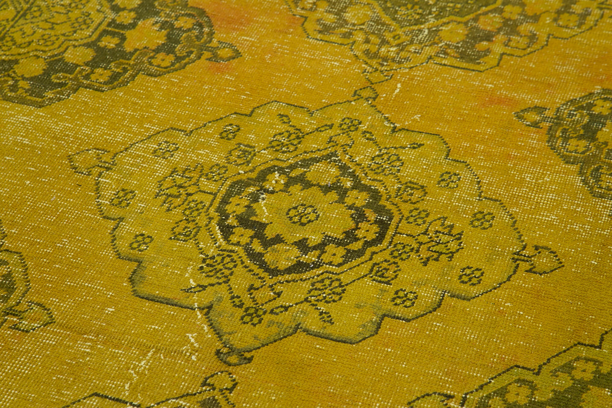 5x12 Yellow Turkish Over Dyed Runner Rug - 2507
