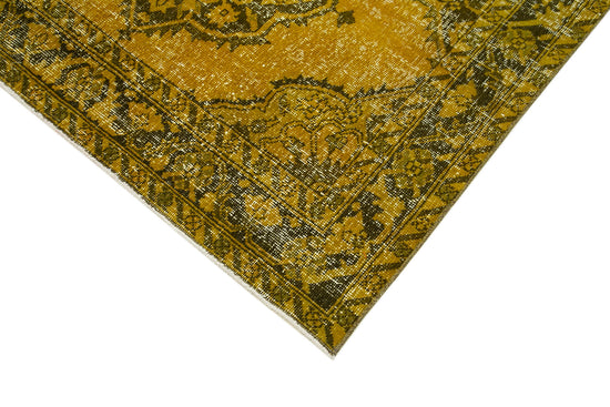 5x13 Yellow Turkish Over Dyed Runner Rug - 2509