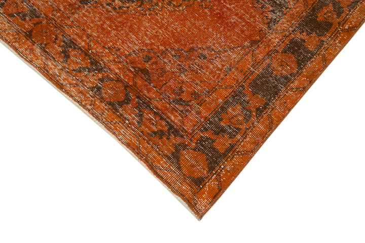 5x12 Orange Turkish Over Dyed Runner Rug - 2515