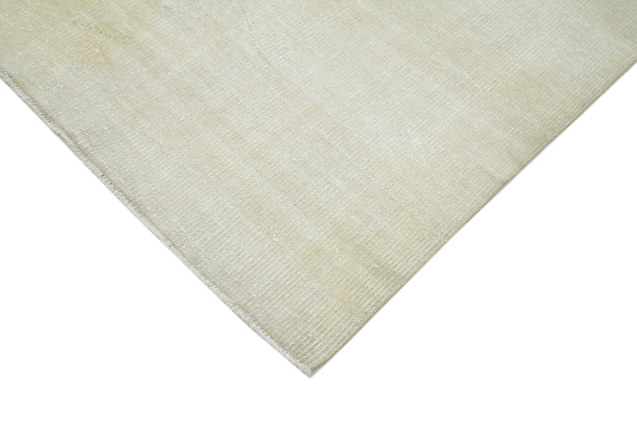 7x10 Beige Turkish Vintage Area Rug - 25169