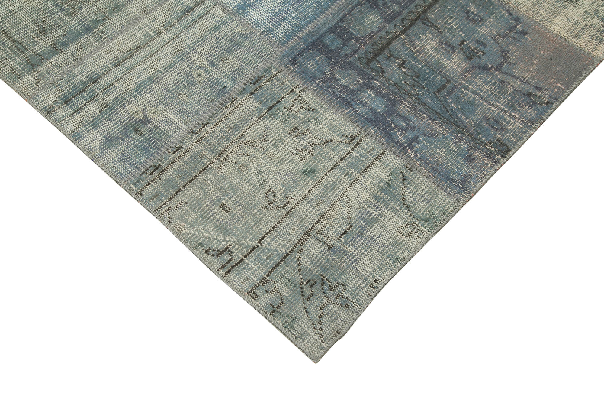 8x11 Blue Patchwork Rug- 25284