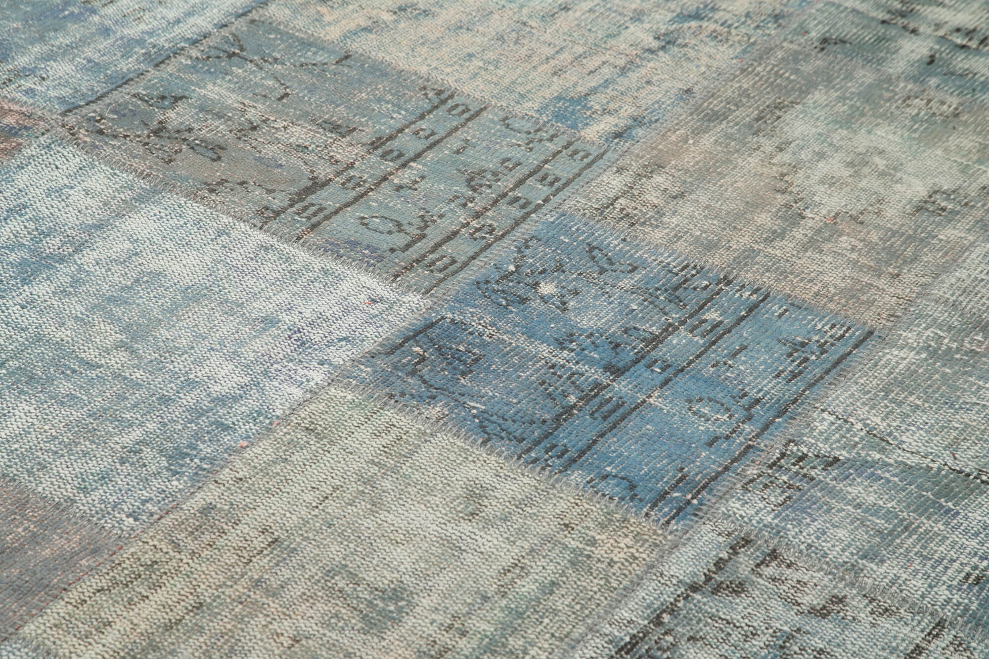 8x11 Blue Patchwork Rug- 25284