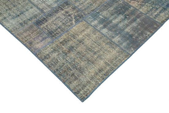 8x11 Blue Patchwork Rug- 25289