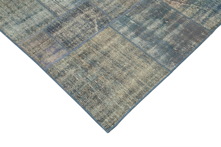 8x11 Blue Patchwork Rug- 25289