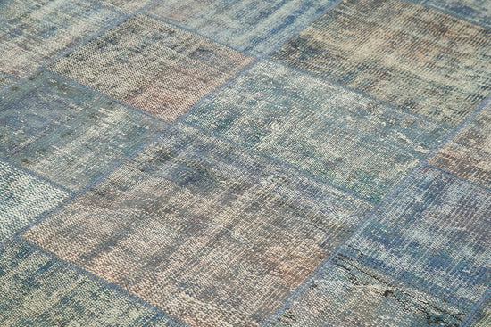8x11 Blue Patchwork Rug- 25289