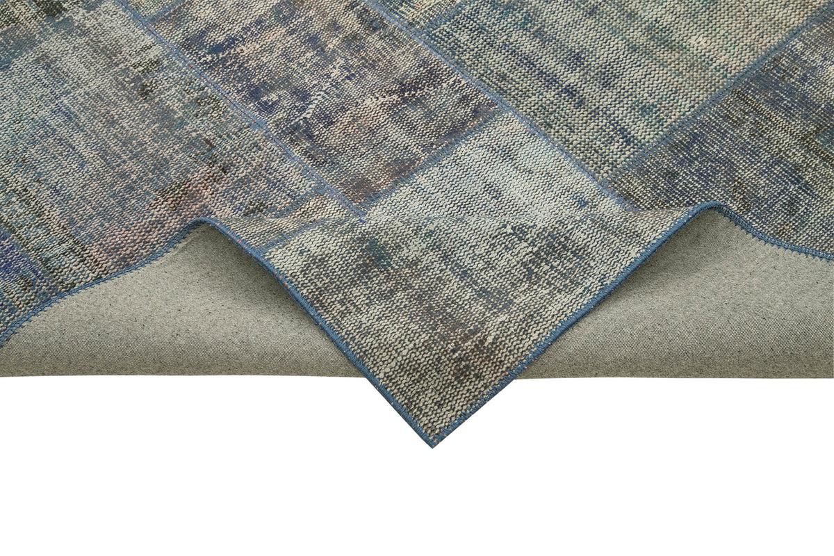 8x11 Blue Patchwork Rug- 25289