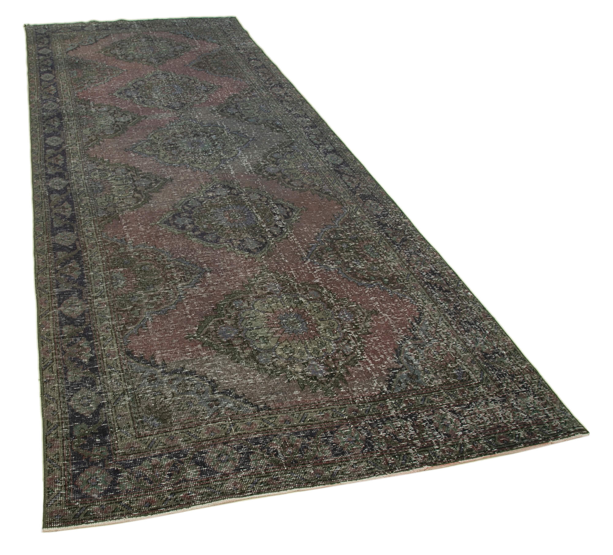 5x12 Grey Turkish Over Dyed Runner Rug - 2538
