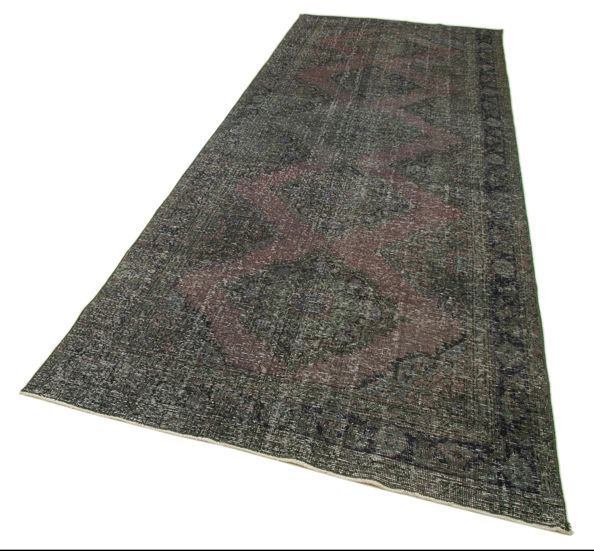 5x12 Grey Turkish Over Dyed Runner Rug - 2538