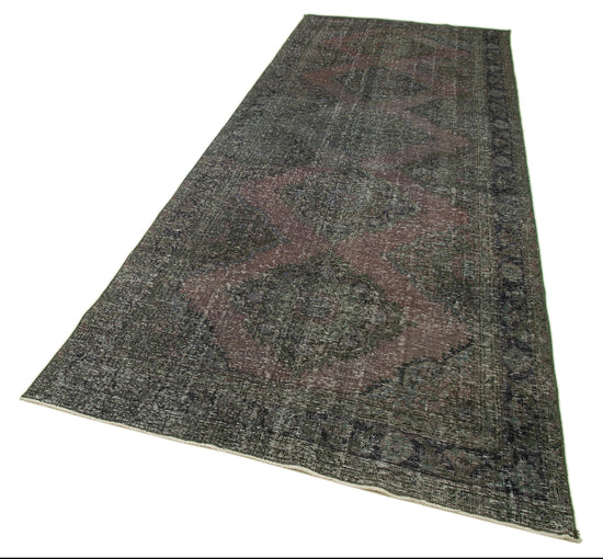 5x12 Grey Turkish Over Dyed Runner Rug - 2538